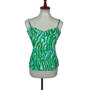 Lilly Pulitzer Green and Blue Camisole Top